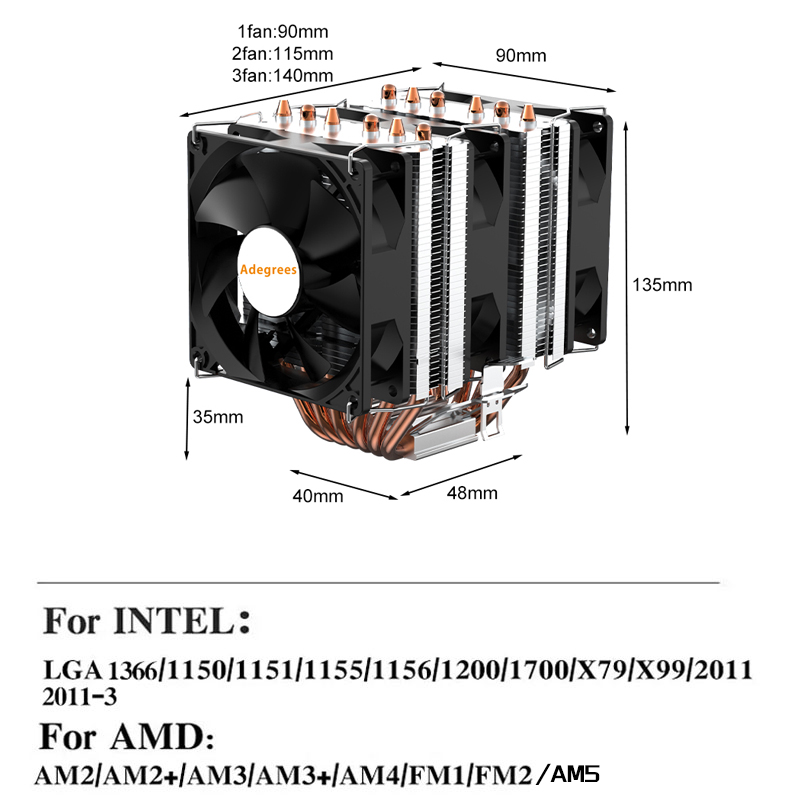 6 Heat Pipe CPU Air Cooler 4Pi - Air Cooler Cpu review and price